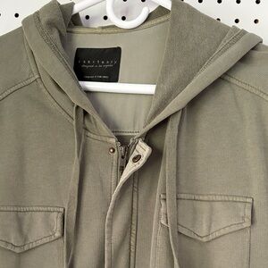 Sanctuary Women's Olive Green Hooded Jacket